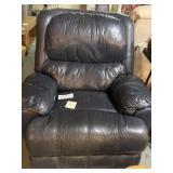 Large leather recliner