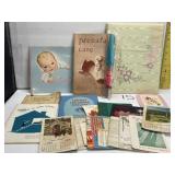 Vintage baby book; 1940s calendars & more Vintage baby book; 1940s calendars & more