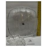 Studio glass fine crystal grape dish & narcissus Studio glass fine crystal grape dish & narcissus
