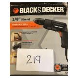 Black & decker 3/8" reversible drill