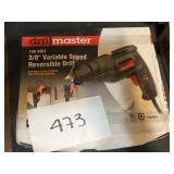 Drill master 3/8" variable speed reversible drill