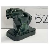 Vintage Boyd Black / Green Glass elephant Vintage Boyd Black / Green Glass elephant