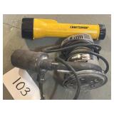 Porter & Cable Hand Sander / Craftsman Flashlight