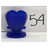 BEAUTIFUL BOYD SLAG BLUE TOOTHPICK HOLDER D BEAUTIFUL BOYD SLAG BLUE TOOTHPICK HOLDER D