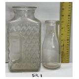 Vintage L6 pint milk jar & more