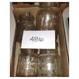 Vintage Atlas / ball mason jars