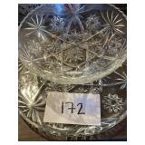 Vintage Glass Bowl & Serving platter