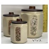 Vintage Aluminum canister set