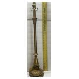 Vintage brass lamp no shade 26"