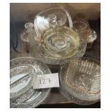 Mixed lot of Glass; vintage; platters & more Mixed lot of Glass; vintage; platters & more