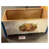 31x16 vintage toy box; no lid