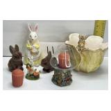 Easter lot; Felt Bunnies; Bowl & More Easter lot; Felt Bunnies; Bowl & More