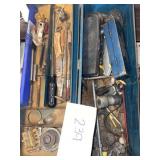 Metal tool box & contents Metal tool box & contents