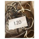 Box lot of extension cords Box lot of extension cords