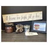 Country Decor Lot; Decorative Balls Jars; & More