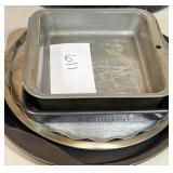 Mixed cookie / pizza pans and more