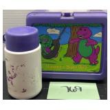 1992; thermos; Barney lunchbox set