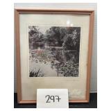 Dennis Mandela swan on lake wall art