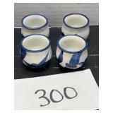 (4) saki cups made in japan