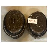 Set Of 2 Enamelware Pots