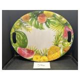 Plastic Food Platter Fruit Designed