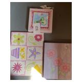 Butterfly / floral wall art