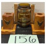 VA Beach collectible and eagle candle holders