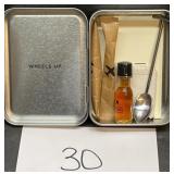 The Carry on airplane Kit w- stainless steel spoon