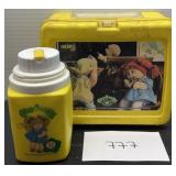 1985; thermos; cabbage patch kids lunchbox set