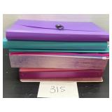 Mixed office / school supply lot; binders & more