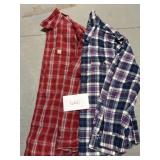 (2) XL Flannels; Carhartt / Abercrombie