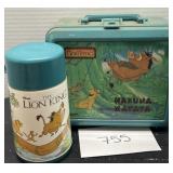 Vintage Aladdin lion king lunchbox