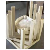 Plastic stackable plant stands