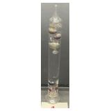 Galileo Glass Thermometer Floating Color Glass 11"