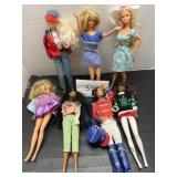 (7) vintage Barbie dolls
