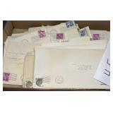 Envelopes with vintage stamps - 4 cent Lincoln