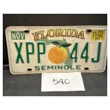 Vintage License Plate