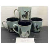 Pfaltzgraff coffee cups; country / primitive