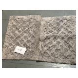 (2) small throw rugs