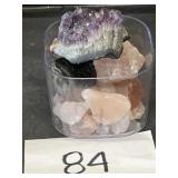 Mixed lot of stone rocks/ amethyst & more