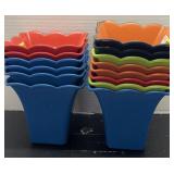 Mixed plastic planters