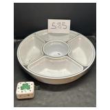 Plastic Divided Food Plater & Music Box