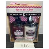 Mason jar hand wash and lotion set