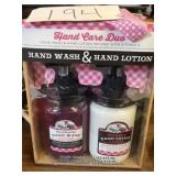 Mason jar hand wash and lotion set