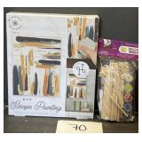 D.I.Y scrape painting & more