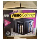 Video spinner storage cube