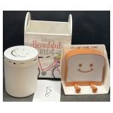 Mixed lot; lamp phone stand and more