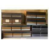 (8) VHS storage containers