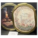 Framed religious wall art