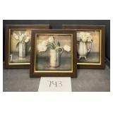 Framed 3d botanical wall art